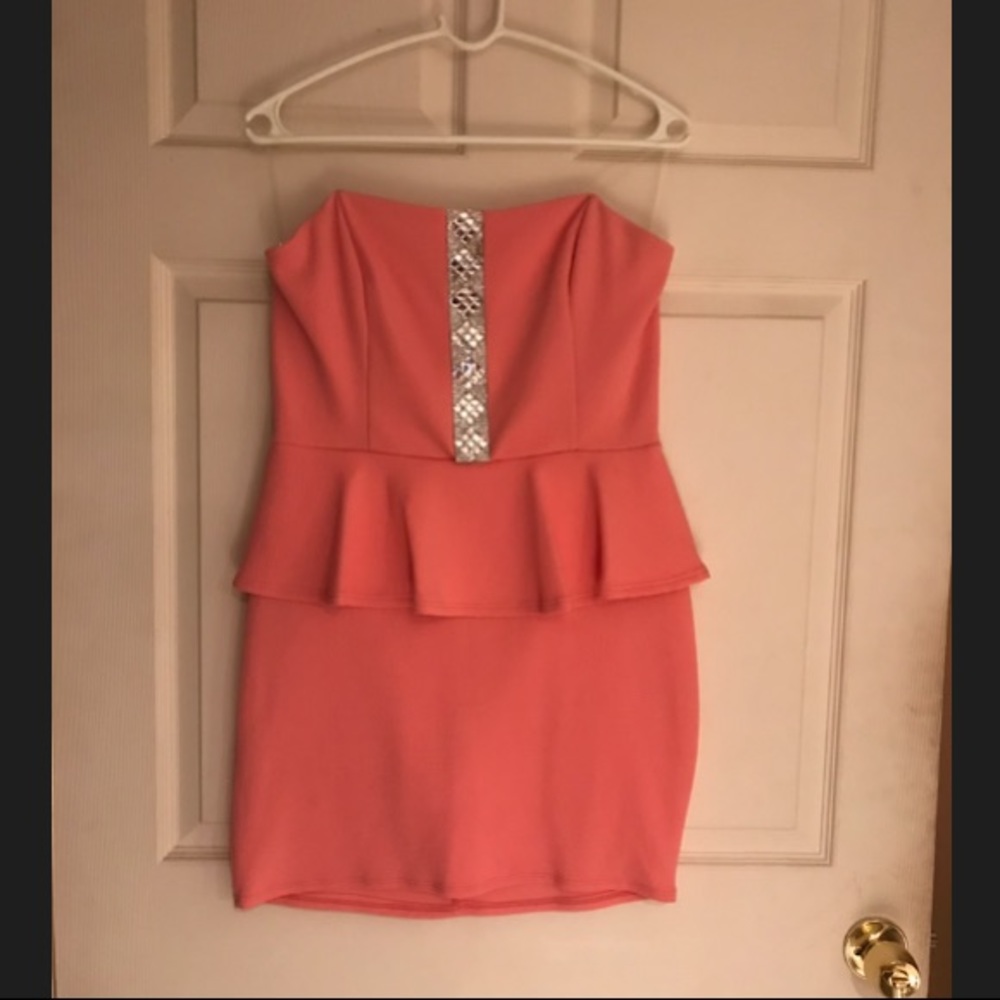 Charlotte Russe Strapless Peplum Dress